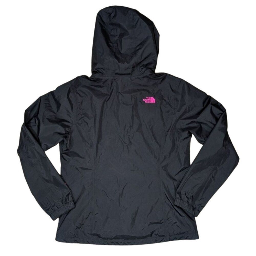 The North Face Resolve Jacket Women's Large Black Pink HyVent Waterproof - Picture 7 of 14